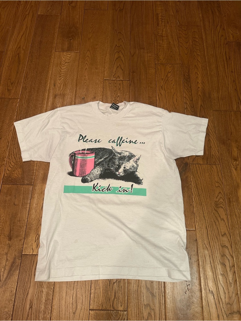 Vintage single stitch Fruit of the Loom White Graphic